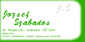 jozsef szabados business card